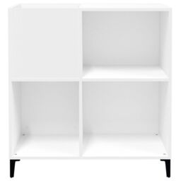 Berkfield Home Record Cabinet White 84.5x38x89 cm Engineered Wood - thumbnail 5