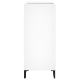 Berkfield Home Record Cabinet White 84.5x38x89 cm Engineered Wood - thumbnail 6