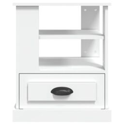 Berkfield Home Side Table White 50x50x60 cm Engineered Wood - Size: 50 x 50 x 60 cm - thumbnail 6