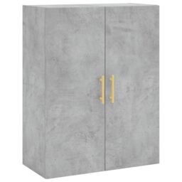 Berkfield Home Wall Mounted Cabinet Concrete Grey 69.5x34x90 cm - thumbnail 2