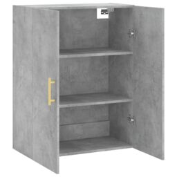 Berkfield Home Wall Mounted Cabinet Concrete Grey 69.5x34x90 cm - thumbnail 6