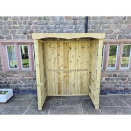 Churnet Valley Garden Furniture Ltd Large Poly Smoking Vaping Outdoor Shelter - Min. Assembly Required in Brown - thumbnail 2