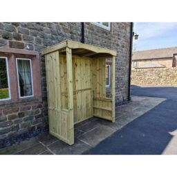 Churnet Valley Garden Furniture Ltd Large Poly Smoking Vaping Outdoor Shelter - Min. Assembly Required in Brown - thumbnail 3