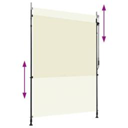 Berkfield Home Outdoor Roller Blind 150x270 cm Cream - thumbnail 3