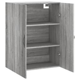Berkfield Home Wall Mounted Cabinet Grey Sonoma 69.5x34x90 cm Engineered Wood - thumbnail 6