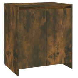 Berkfield Home 3 Piece Sideboard Smoked Oak Engineered Wood in Brown - thumbnail 5
