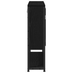 Berkfield Home Bathroom Mirror Cabinet Black Oak 60x16x60 cm Engineered Wood - Size: 60 x 16 x 60 cm - thumbnail 7
