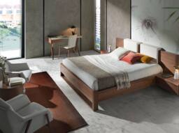 Angel Cerda Walnut Desk with Grey Top 120x60x81 cm - Size: 120 x 60 x 81 cm - thumbnail 5