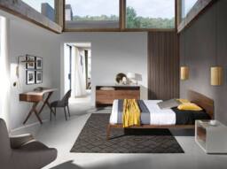 Angel Cerda Walnut Desk with Grey Top 120x60x81 cm - Size: 120 x 60 x 81 cm - thumbnail 4