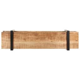 Berkfield Home TV Cabinet 160x40x40 cm Solid Rough Mango Wood in Brown - Size: 160 x 40 x 40 cm - thumbnail 1