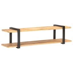 Berkfield Home TV Cabinet 160x40x40 cm Solid Rough Mango Wood in Brown - Size: 160 x 40 x 40 cm - thumbnail 7