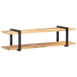 Berkfield Home TV Cabinet 160x40x40 cm Solid Rough Mango Wood in Brown - Size: 160 x 40 x 40 cm - thumbnail 8