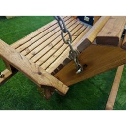 Churnet Valley Garden Furniture Ltd 2 Seat Valley Swing Seat - Min Assembly Required - Set of Cushions Inc in Brown - thumbnail 3