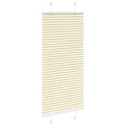 Berkfield Home Pleated Blind Cream 65x150 cm Fabric Width 64.4 cm Polyester