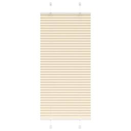 Berkfield Home Pleated Blind Cream 65x150 cm Fabric Width 64.4 cm Polyester - thumbnail 2