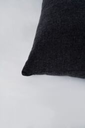 BHS Chenille Cushion in Charcoal - Size: 43 cm x 43 cm - thumbnail 3