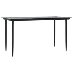 Berkfield Home 7 Piece Garden Dining Set Black Textilene & Steel - thumbnail 6