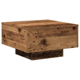 Berkfield Home Coffee Table, Old Wood, 55x55x31 cm, Engineered Wood in Brown - Size: 55 x 55 x 31 cm - thumbnail 9