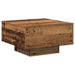 Berkfield Home Coffee Table, Old Wood, 55x55x31 cm, Engineered Wood in Brown - Size: 55 x 55 x 31 cm - thumbnail 2