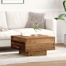 Berkfield Home Coffee Table, Old Wood, 55x55x31 cm, Engineered Wood in Brown - Size: 55 x 55 x 31 cm