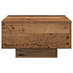 Berkfield Home Coffee Table, Old Wood, 55x55x31 cm, Engineered Wood in Brown - Size: 55 x 55 x 31 cm - thumbnail 6