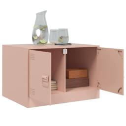 Berkfield Home Coffee Table Pink 67x50x44 cm Steel - Size: 67 x 50 x 44 cm - thumbnail 5