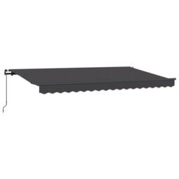 Berkfield Home Retractable Awning Manual Anthracite 3.5 x 2 m Metal & fabric - thumbnail 5