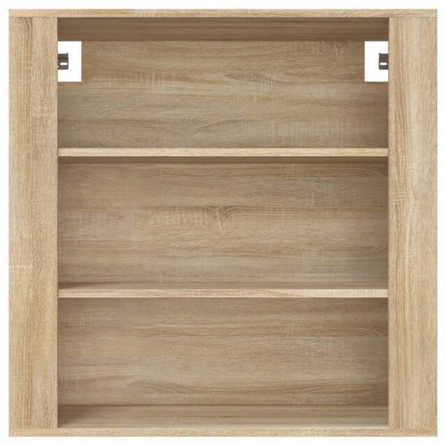 Berkfield Home Wall Cabinet Sonoma Oak 80x33x80 cm Engineered Wood in Beige - Size: 80 x 33 x 80 cm - image 1