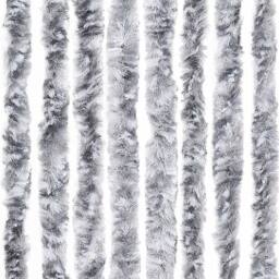 Berkfield Home Insect Curtain Silver 56x200 cm Chenille - thumbnail 6