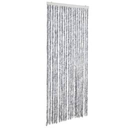 Berkfield Home Insect Curtain Silver 56x200 cm Chenille - thumbnail 1