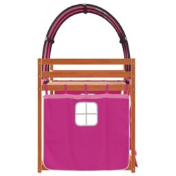 Berkfield Home Bunk Bed without Mattress Pink 80x200 cm Solid Wood Pine - thumbnail 6