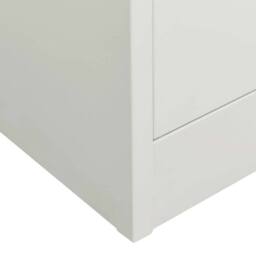 Berkfield Home Office Cabinet Light Grey 90x40x180 cm Steel - Size: 90 x 40 x 180 cm - thumbnail 7