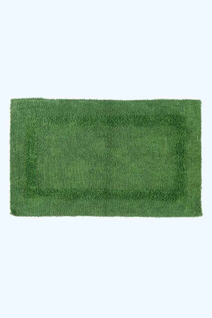 Homescapes Luxury Bath Mat Reversible 100% Cotton 1600GSM, 50 x 80cm, Extra Soft in Light Green - Size: 50 x 80 cm - image 1