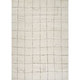 Livabliss Freud-Modern Ivory Black Brown High Pile Living Dining Bedroom Rug - Size: 200 cm x 275 cm - thumbnail 2