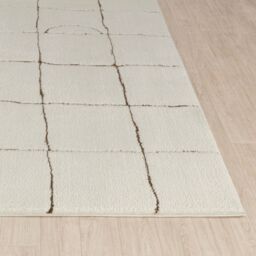 Livabliss Freud-Modern Ivory Black Brown High Pile Living Dining Bedroom Rug - Size: 200 cm x 275 cm - thumbnail 5