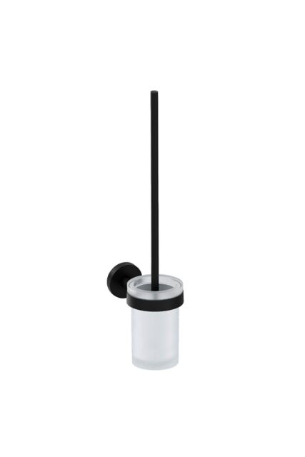 Cosmic Toilet Brush Matt Black Wall-Mounted Glass & MetalStart Collection - image 1
