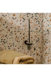 Cosmic Toilet Brush Matt Black Wall-Mounted Glass & MetalStart Collection - thumbnail 5