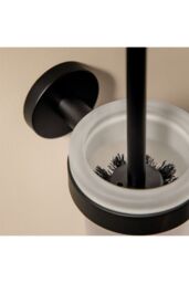 Cosmic Toilet Brush Matt Black Wall-Mounted Glass & MetalStart Collection - thumbnail 3