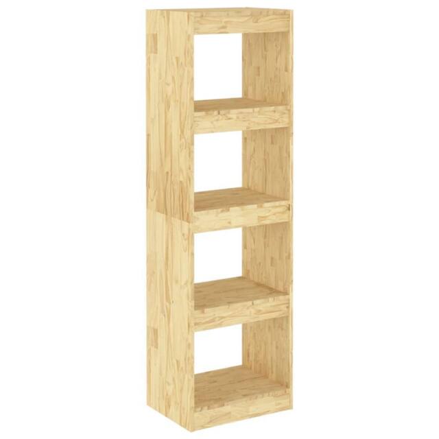 Berkfield Home Book Cabinet Room Divider 40x30x135.5 cm Pinewood in Light Tan - image 1