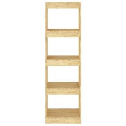 Berkfield Home Book Cabinet Room Divider 40x30x135.5 cm Pinewood in Light Tan - thumbnail 5