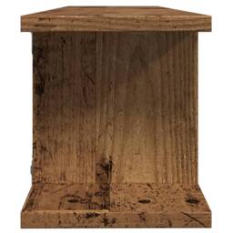 Berkfield Home Wall Shelves 2 pcs Old Wood 75x18x20 cm Engineered Wood in Brown - Size: 75 x 18 x 20 cm - thumbnail 6