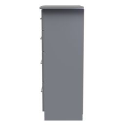 Ready Assembled 2 U Lyon 4 Drawer Deep Chest (Ready Assembled) in Grey - Size: Medium - thumbnail 2