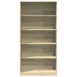 Berkfield Home Wardrobe Sonoma Oak 100x50x200 cm Engineered Wood in Light Brown - Size: 100 x 50 x 200 cm - thumbnail 4