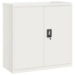 Berkfield Home Durable File Cabinet White 90x40x90 cm Steel - Size: 90 x 40 x 90 cm - thumbnail 3