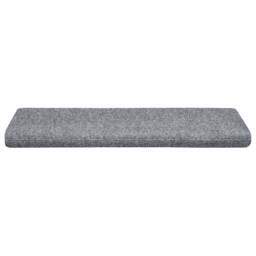 Berkfield Home Stair Mats 15 pcs Needle Punch 65x21x4 cm Light Grey - Size: Medium - thumbnail 4