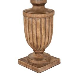 Lemon Pavilion Furniture and Decor Tassora Table Lamp with Edged Linen Shade - L45 x W45 x H75 cm - Brown - thumbnail 3