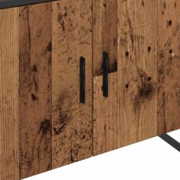 Berkfield Home Bathroom Sink Cabinet Old Wood 80x33x60 cm Engineered Wood in Brown - Size: 80 x 33 x 60 cm - thumbnail 9