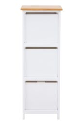 Orsina Stylish 3 Drawer Chest, Modern Chest Of Drawers For Livingroom, Sleek Minimalist Storage Chest For Lounge in White - thumbnail 2