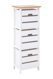 Orsina Stylish 3 Drawer Chest, Modern Chest Of Drawers For Livingroom, Sleek Minimalist Storage Chest For Lounge in White - thumbnail 4