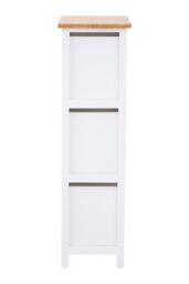 Orsina Stylish 3 Drawer Chest, Modern Chest Of Drawers For Livingroom, Sleek Minimalist Storage Chest For Lounge in White - thumbnail 3